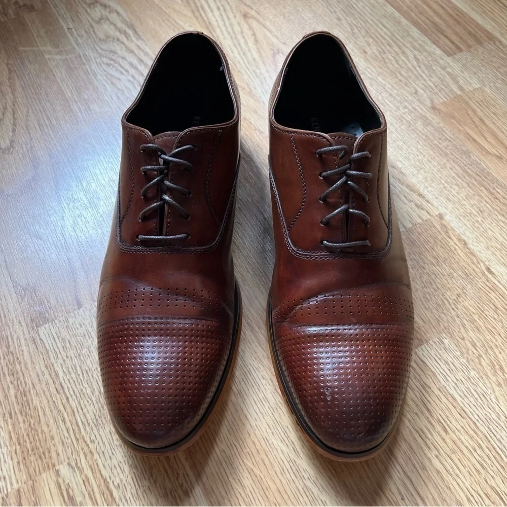 Kenneth Cole New York Men's Cha-Raid Oxford Business Dress Lace Up Shoes Sz 8.5M